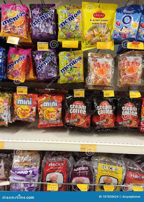 The Candies Are Wrapped In Commercial Plastic Packaging And Labelled By