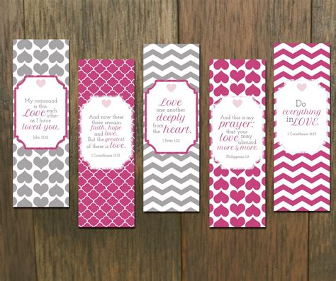 Valentine Printable Bookmarks Set Of By HarvestJoyDesigns Valentines Printables Bookmarks