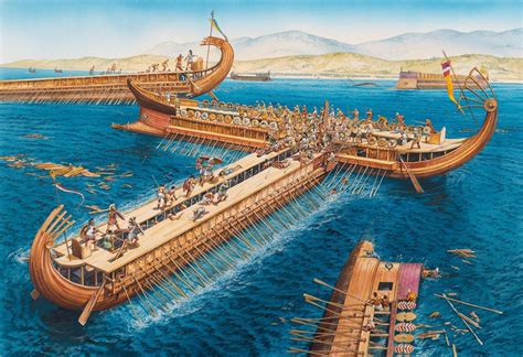Ramming and boarding- Salamis | Battle of salamis, Ancient war, Ancient warfare