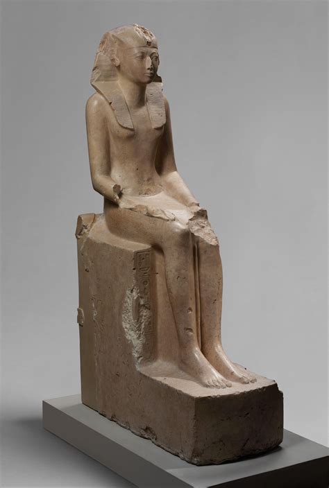 seated statue of hatshepsut new kingdom the met statue ancient egyptian art egyptian art