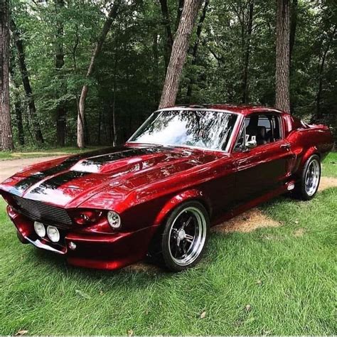 Candy Apple Red Ford Mustang