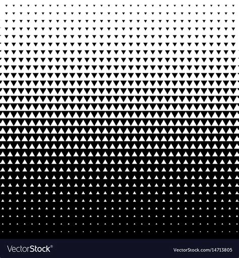 Triangle Halftone On White Background Royalty Free Vector