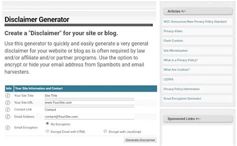 Cara Membuat Halaman Privacy Policy Disclaimers Dan Terms Of Service Di Blogger Gizmoina