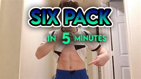 How To Get A Six Pack In 5 Minutes No Equipment At Home Abs Workout Full Time Ninja Youtube