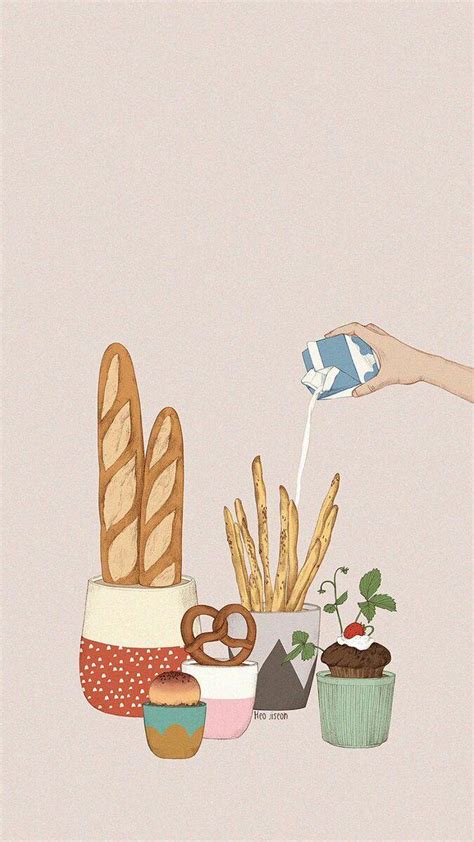 15 Paling Baru Food Aesthetic Wallpaper Pinterest