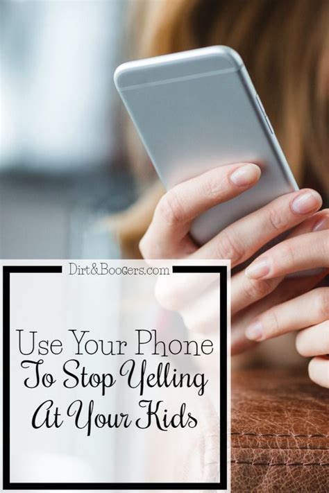 How Your Cellphone Can Help You Stop Yelling At Your Kids