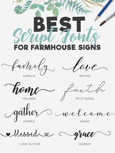 The Best Script Font For Farmhouse Signs And Other Handwritten