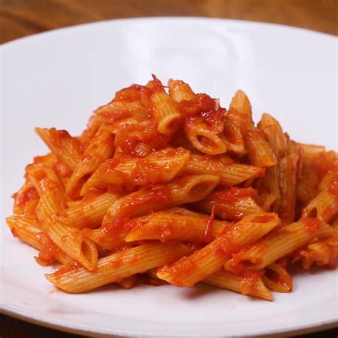 Same recipe as above, merely a longer cooking time yields approximately 2 cups. Penne With Tomato Sauce Pasta Recipe by Tasty