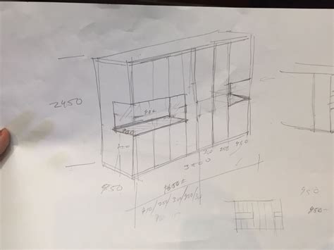 Dining Room Storage Unit Iso Sketch Drawing Reference The Unit