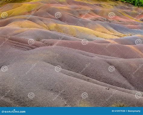 Colored Sand Dunes Stock Photo Image 61097938