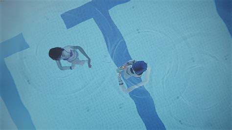 swimming pool illustration life is strange max caulfield chloe price hd wallpaper wallpaper