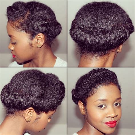 Roll Updo For Natural Hair Natural Hair Haircuts Type 4c Hairstyles