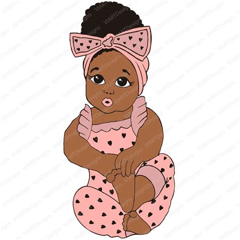 Peekaboo Girl With Puff Afro Ponytails Png Cute Black Etsy In 2021
