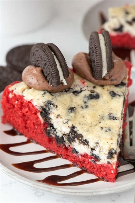 Red Velvet Oreo Cheesecake Cake Crazy For Crust Recipe Oreo