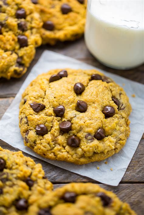 Pumpkin Oatmeal Chocolate Chip Cookies Baker By Nature