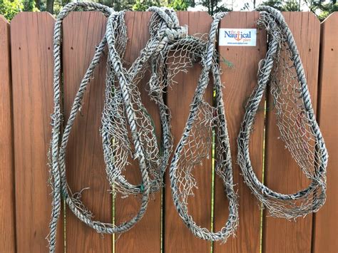 20 Ft Authentic Braided Nylon Fishing Net Rope Old Used Etsy