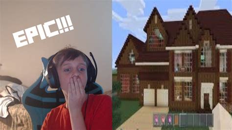 I Built A Epic House In Minecraft House Youtube
