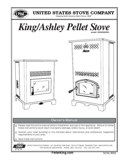 King Pellet Stove Manual