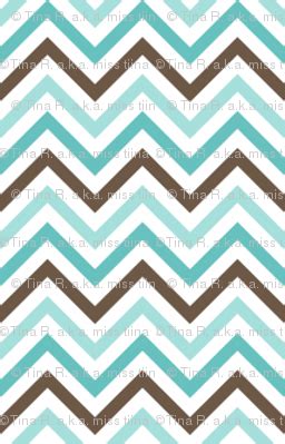 Want the warm appeal of exposed brick, wood or stone but prefer to fake it? {everyday} chevron teal blue brown fabric - misstiina ...