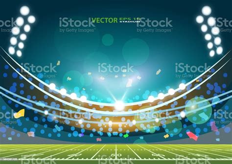 American Football Stadium Stock Illustration Download Image Now Istock
