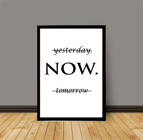 Do It Now Motivational Poster With Frame Material Wood And Glass