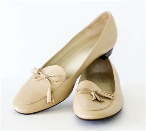 Talbot Women Beige Leather Tassel Loafers Shoes Made In Spain 11b