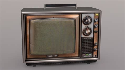 Old Sony Television Buy Royalty Free 3d Model By 3dee Mellydeeis