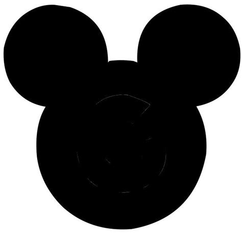 Black Mickey Head Disney Pinterest