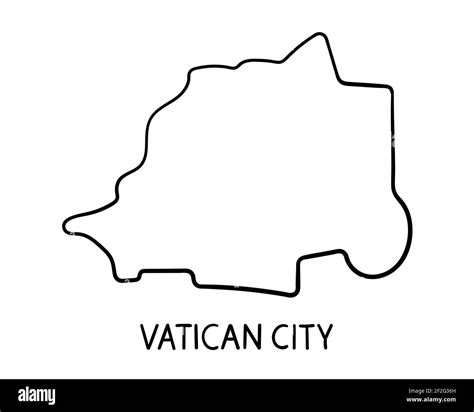 Vatican City Map Hand Drawn Illustration Stock Photo Alamy