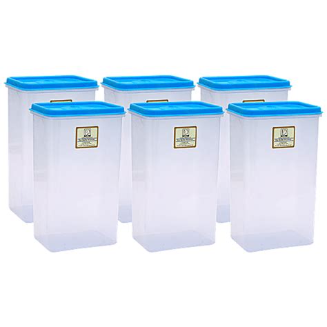Buy Laplast Storewell Airtight Container With Blue Lid Transparent