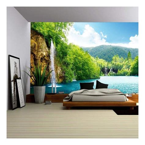 Wall26 Waterfall In Deep Forest Of Croatia Removable Wall Mural