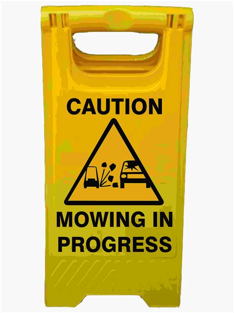 Recognizing the warning signs of cancer can significantly improve a person's outlook. CAUTION MOWING IN PROGRESS | Buy Now | Discount Safety ...