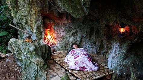 Build Amazing Shelters In Caves Ovens Overnight Stay Camping