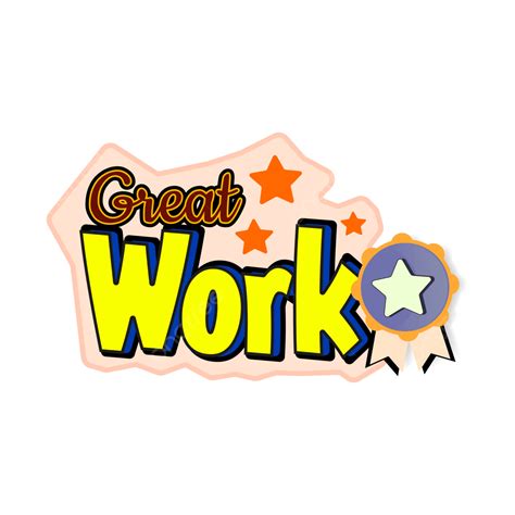 Excellent Work Sticker