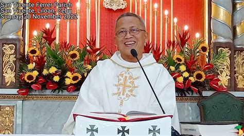 Ang Labing Isog Nga Tawo Sa Kalibutan 11202022 Misa Ni Fr Ciano