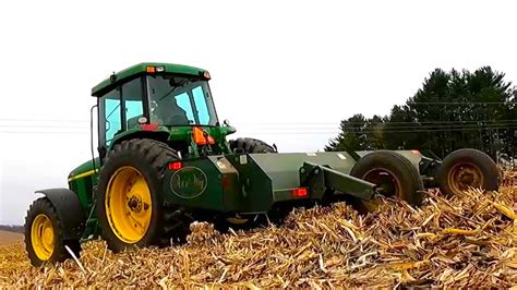 Shredding Corn Stalks For Bedding On A Dairy Farm 2023 Harvest Season