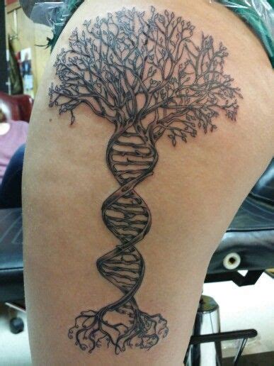 My Husbands Ink Dna Tree Of Life Tattoo W Revelation 2214 As