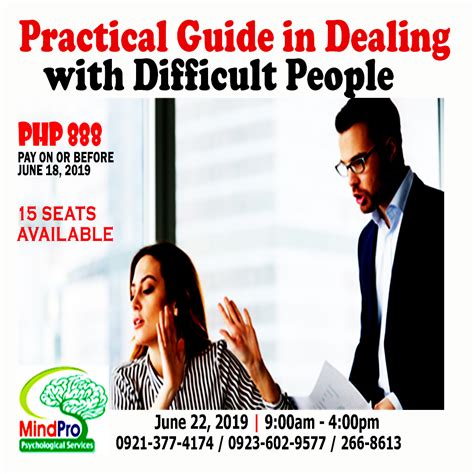 Practical Guide in Dealing With Difficult People - MindPro ...