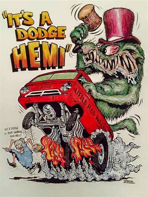 Little Red Wagon Dodge A100 In Ed Roth Art Piece Rat Fink Ed Roth Art Rats