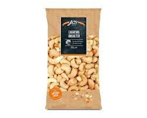 Jcs Unsalted Cashews 500g Ea Lazzaro Bros