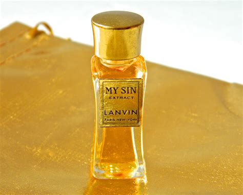 Vintage My Sin Extract By Lanvin Pure Perfume Extrait By Odona