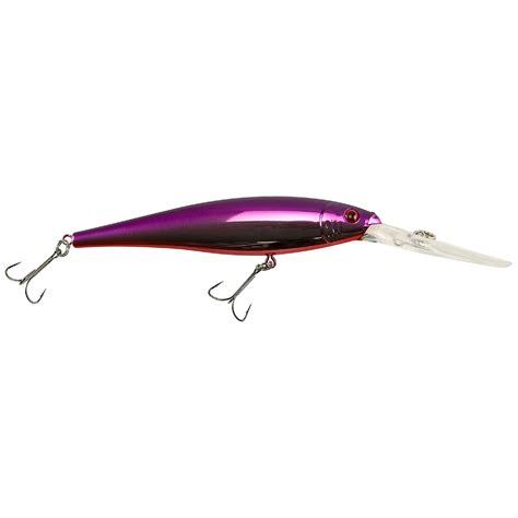 Flicker Minnow Hard Bait 4 1 2″ Length 2 Hooks Purple Flash Per 1