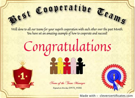 Sample Certificate Templates Certificate Templates For Team Collaboration