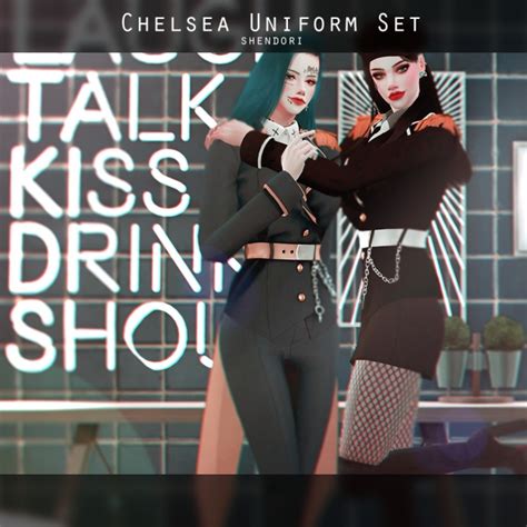 Chelsea Uniform Set At Shendori Sims Sims 4 Updates