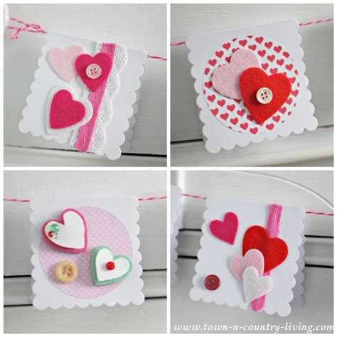 Homemade Valentines Day Cards Town And Country Living