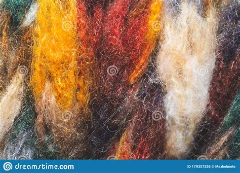 Colorful Wool Yarn Woolen Fabric Background Stock Photo Image Of