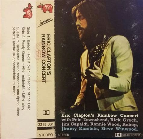 Eric Claptons Rainbow Concert De Eric Clapton K7 Rso Cdandlp