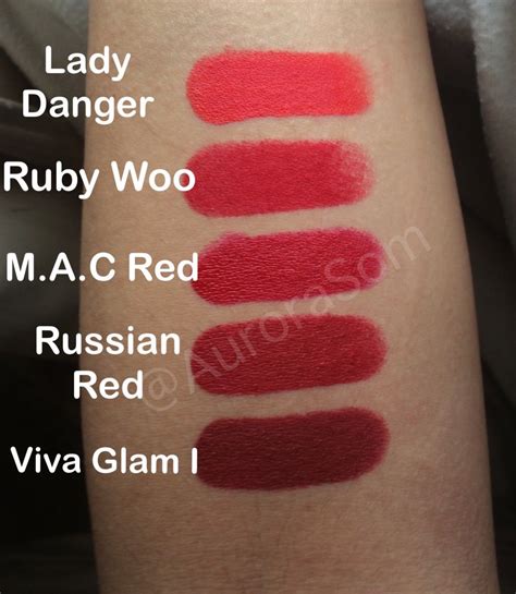 Mac Matte Red Lipstick Swatches
