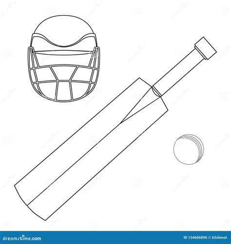 Cricket Bat Drawing Cricket