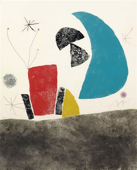 Joan Miro 1893 1983 Plate Viii From Espriu Miró Dupin 876 Cramer